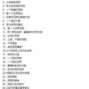 电子书《一口气读完世界历史》经典推荐